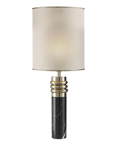 Lampe de table en marbre Marquinia noir