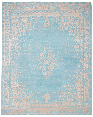 Ferrara Special Rocked aqua vloerkleed