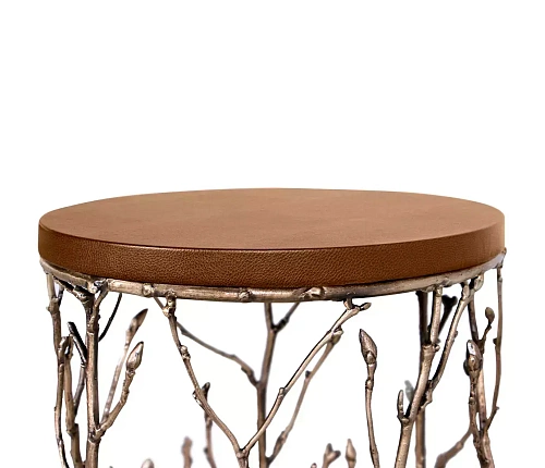 Table d’appoint Elowen en similicuir