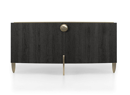 Gebogen 175 buffet: glans, parel, brons