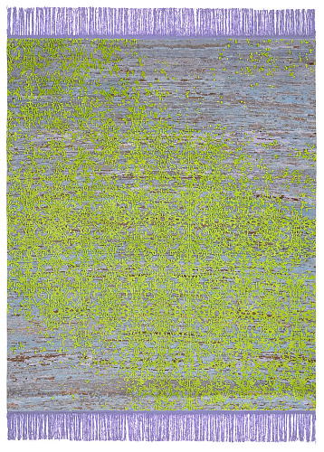 Milano Radi Raved violet groen vloerkleed