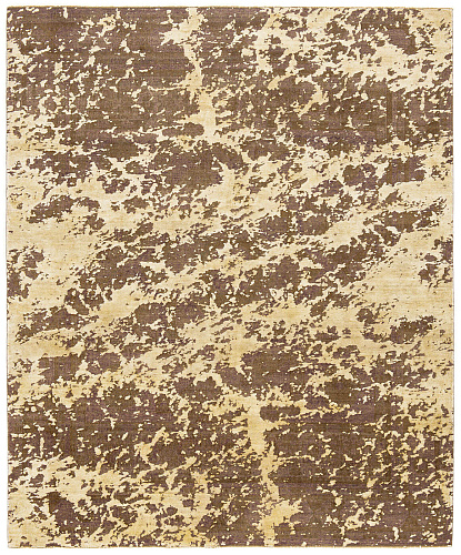 Mamluk Temple Double Sky grijs beige zijden vloerkleed
