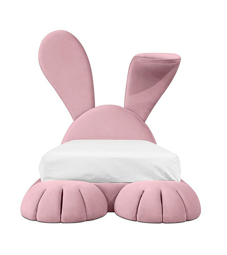 Knuffelig konijn hol bed