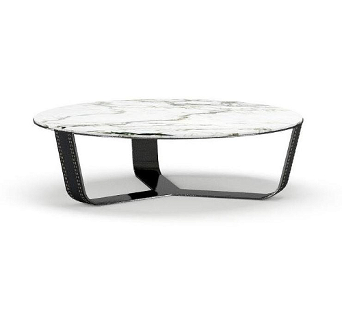 Alpha ovale marmeren salontafel