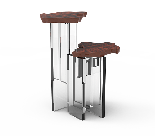 Palisander bijzettafel