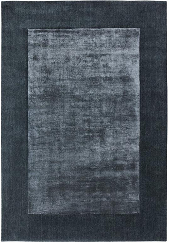 Border poederblauw vloerkleed