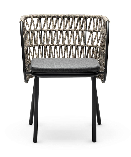 Chaise d'extérieur Jujube SP-Int Noir et Beige