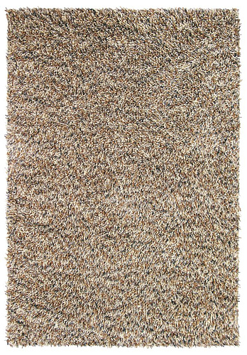 Rocks beige/bruin vilt wollen hoogpolig vloerkleed