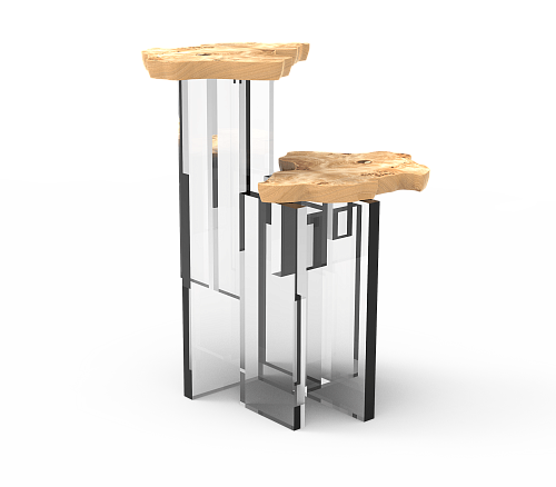 Table d’appoint Haven en peuplier
