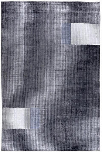Hand-loom viscose Lines vloerkleed