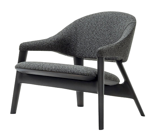 Fauteuil lounge gris Egle