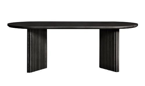 Basalto zwarte essen tafel