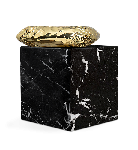 Table d’appoint Megalith Nero Marquina