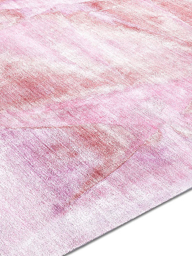 Pink handgeknoopt vloerkleed