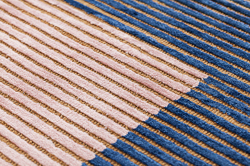 Hand-loom viscose Lines vloerkleed