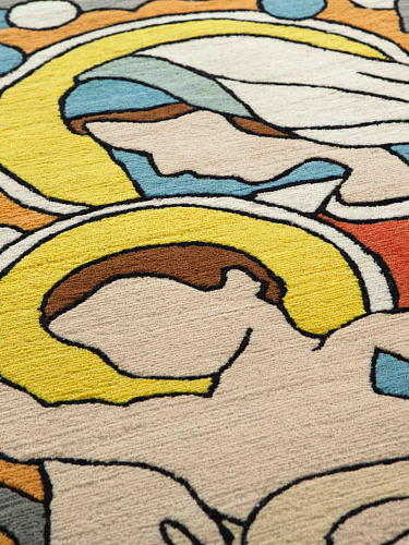 Tapis Black Tie Carpet tissé à la main