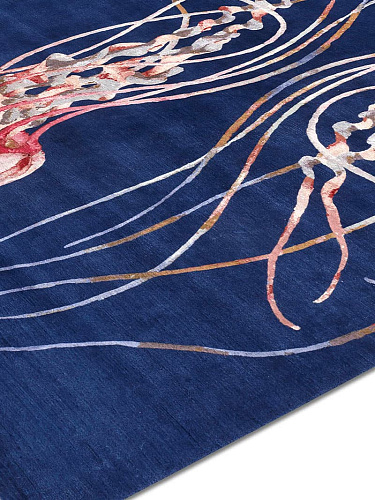 Tapis noué à la main Jellyfish