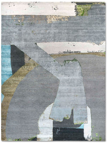 Tapis tissé main Green Rust