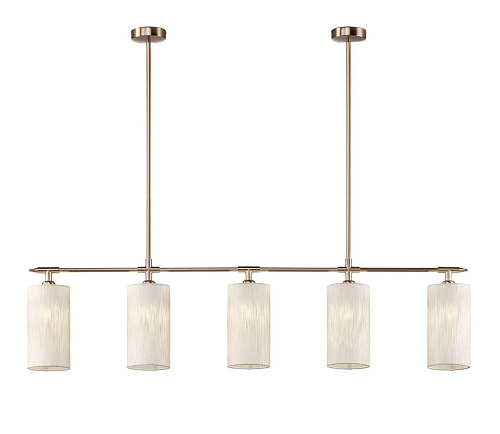 Lustre linéaire en laiton or doux
