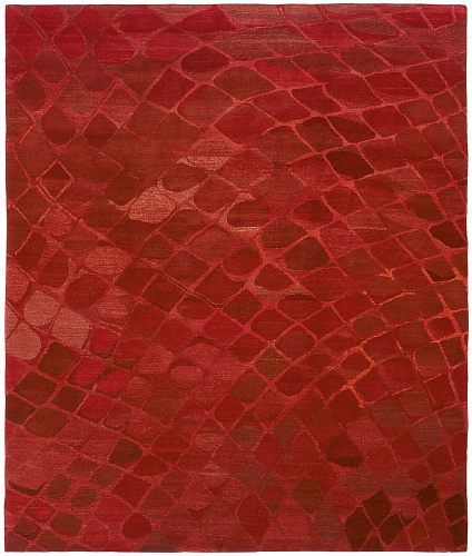 Snake rood vloerkleed