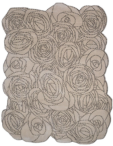 Rosetum rond designer vloerkleed
