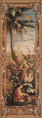Tapisserie murale La récolte d’ananas – porte droite