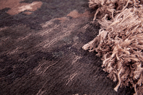 Tapis exclusif noué à la main or