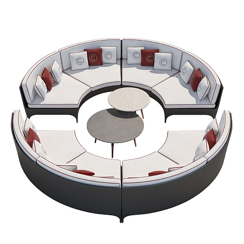 Canapé de jardin modulaire