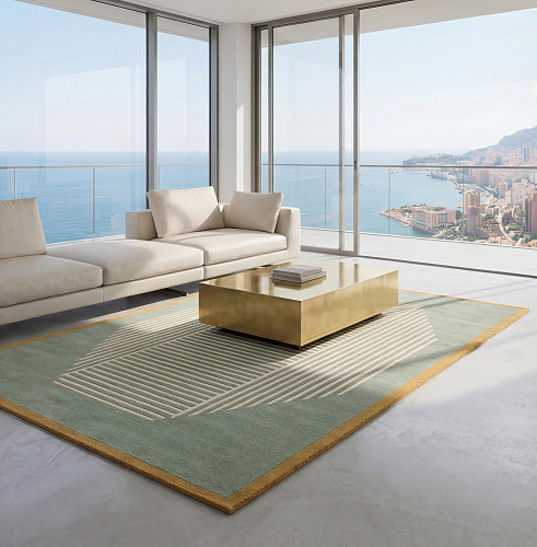 Tapis Octagon Lines Sage