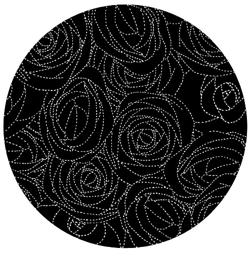 Tapis rond tissé main Rotor