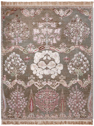 Tapis de luxe fait main Mughal