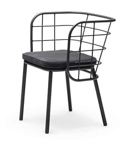 Jujube zwarte tuinstoel