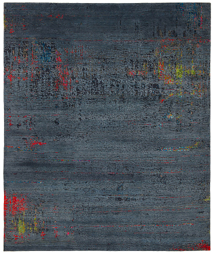 Tapis Artwork 9 multicolore rouge