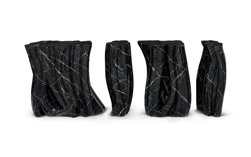 Monochrome kunstmarmer premium dressoir