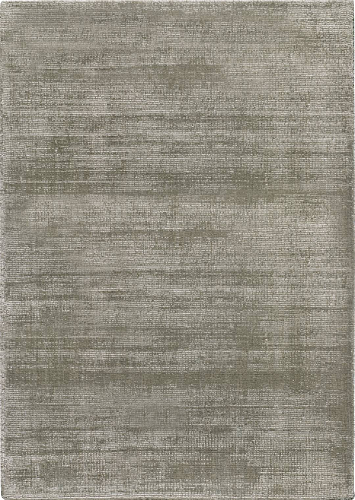 Effen beige groen handgeweven vloerkleed