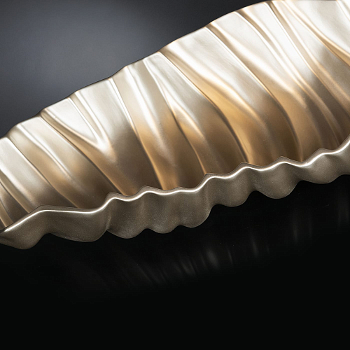 Parelmoer beige gerimpeld middenstuk
