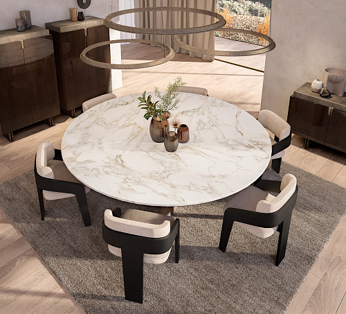 Luxe ronde eettafel