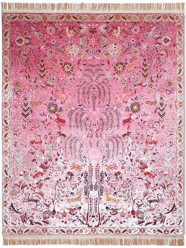 Tapis de luxe fait main Pink