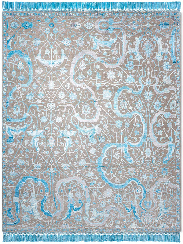Tapis de luxe Tabriz Blue