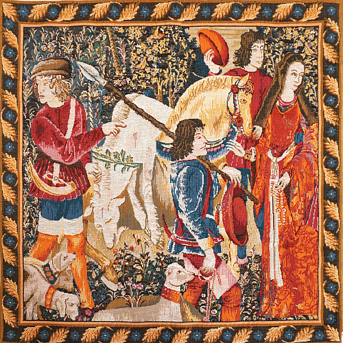 Tapisserie murale Licorne blessée