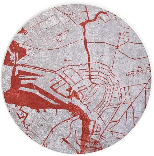 Space Trip rond vloerkleed