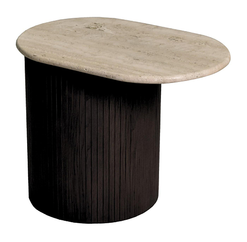 Table d'appoint Bitta plateau marbre