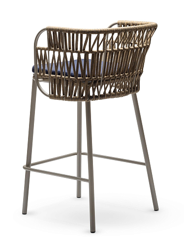Jujube beige/blauwe tuinstoel