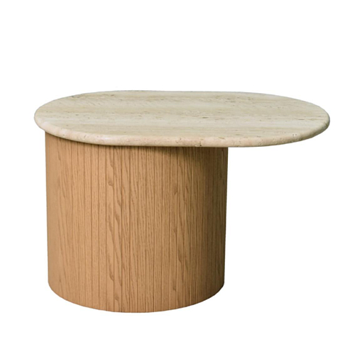 Table d'appoint Bitta plateau marbre