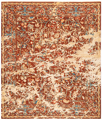 Gulfarang Bond beige zijden vloerkleed