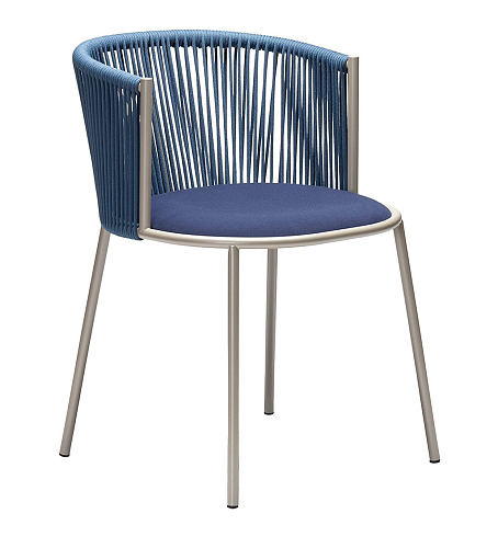 Millie SP blauwe tuinstoel
