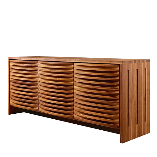 Buffet Onda en noyer massif naturel