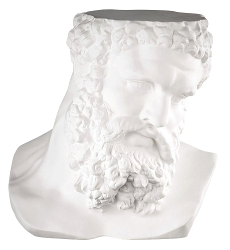 Sculpture buste blanc Ercole