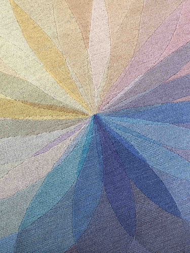 Spin 2 rond designer vloerkleed