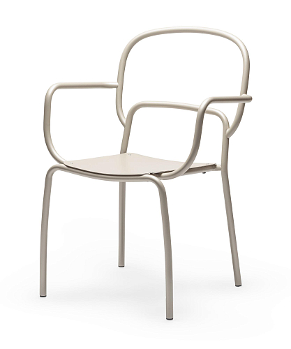 Moyo zandkleurige tuinstoel (set van 3)